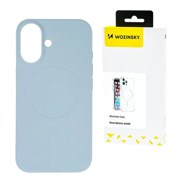 Wozinsky Silicone MagSafe-kompatibilis tok Samsung Galaxy S25 Plus - világoskék
