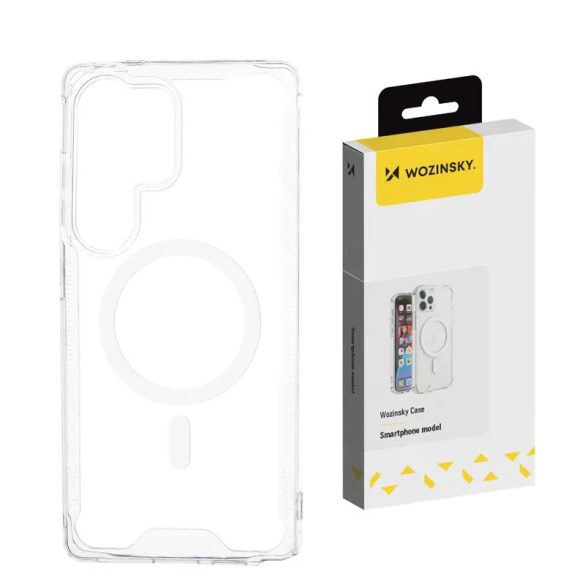 Wozinsky Clear Corner MagSafe-kompatibilis tok Samsung Galaxy S25 Plus - átlátszó