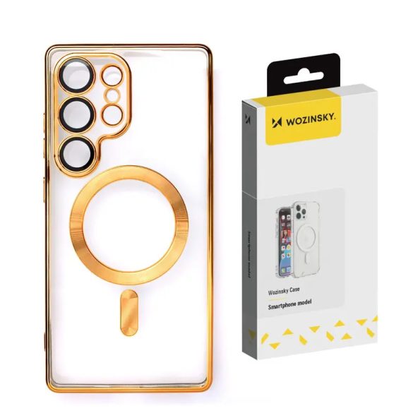Wozinsky Electroplated MagSafe-kompatibilis tok Samsung Galaxy S25 Plus - arany színű