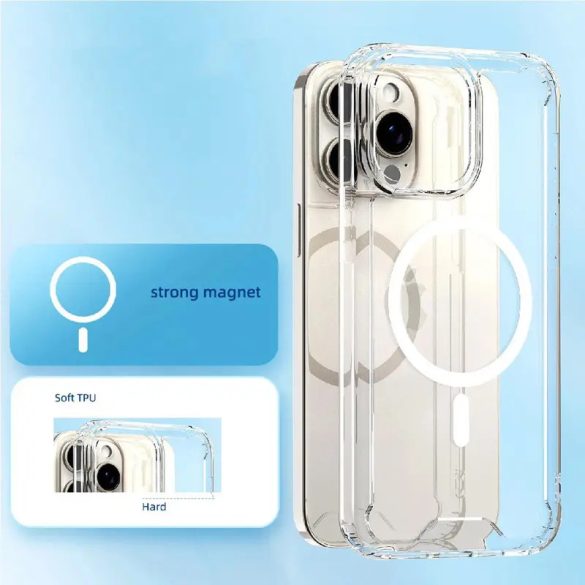 Wozinsky Clear Corner MagSafe-kompatibilis tok Samsung Galaxy S25 - átlátszó