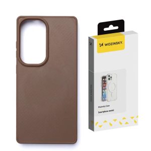 Wozinsky Carbon Fiber MagSafe-kompatibilis tok Samsung Galaxy S25 - barna