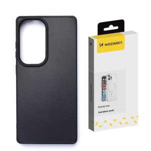 Wozinsky Carbon Fiber MagSafe-kompatibilis tok Samsung Galaxy S25 - fekete