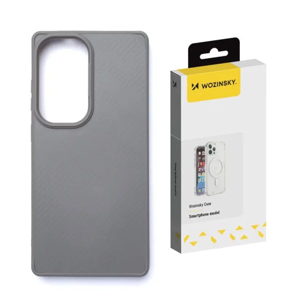 Wozinsky Carbon Fiber MagSafe-kompatibilis tok Samsung Galaxy S25 - szürke