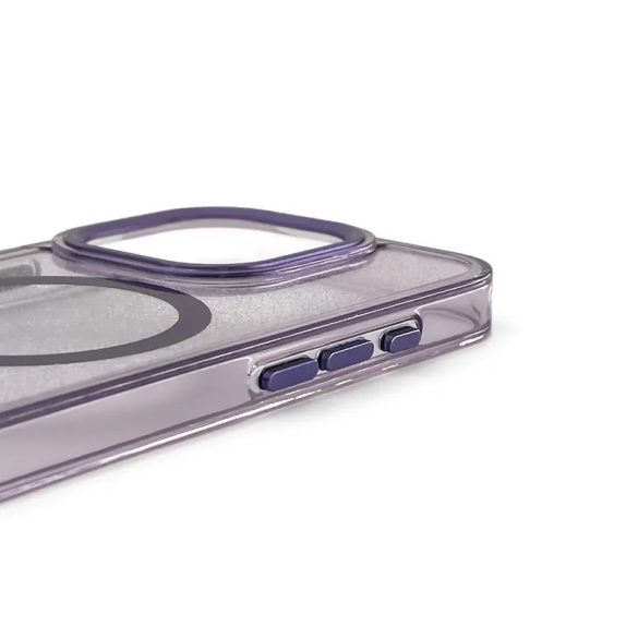 Wozinsky Glitter MagSafe-kompatibilis tok Samsung Galaxy S24 FE - lila