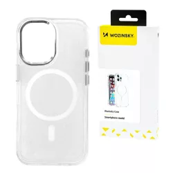  Wozinsky Glitter MagSafe-kompatibilis tok Samsung Galaxy S24 FE - átlátszó