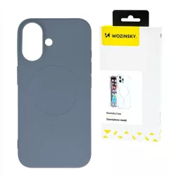   Wozinsky Liquid Silicone MagSafe-kompatibilis tok Samsung Galaxy S24 FE - szürke