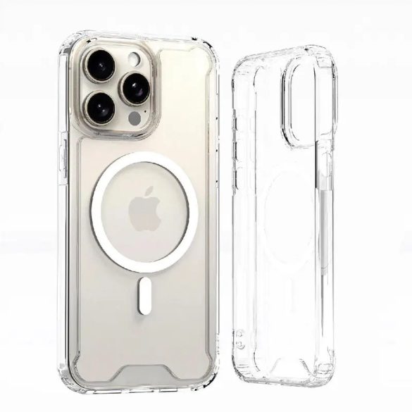 Wozinsky Clear Corner MagSafe-kompatibilis tok Samsung Galaxy S24 FE - átlátszó