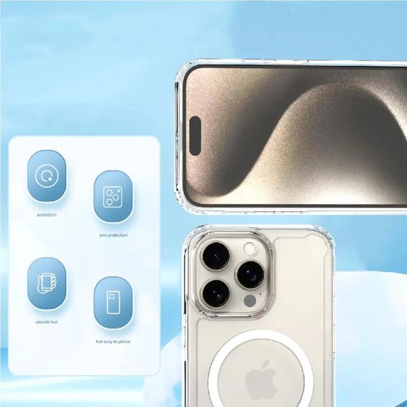 Wozinsky Clear Corner MagSafe-kompatibilis tok Samsung Galaxy S24 FE - átlátszó