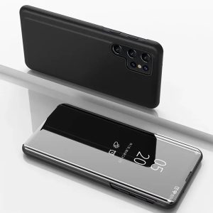 Clear View könyvtok Samsung Galaxy A56 - fekete