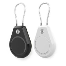 AirTag vízálló tok (2 db) pánttal - fekete/fehér