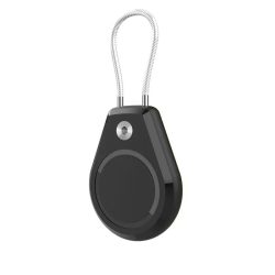 AirTag vízálló tok pánttal - fekete