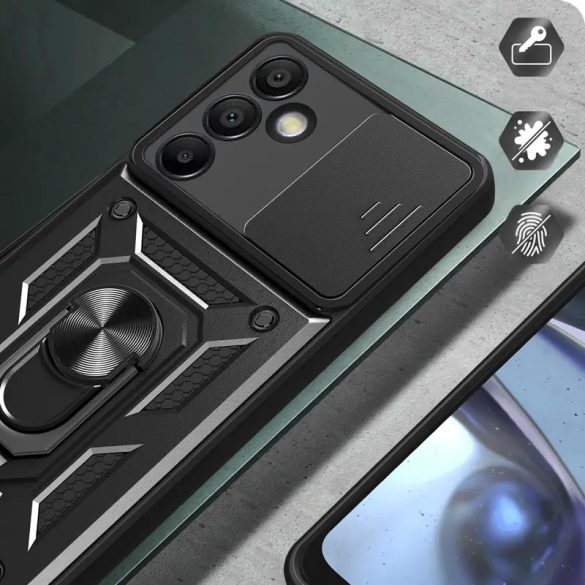 Hybrid Armor Camshield tok Samsung Galaxy A36 - fekete