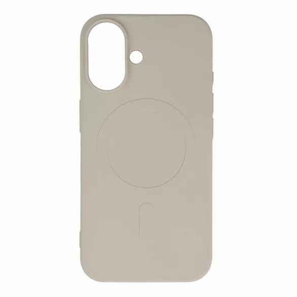 Liquid Silicone MagSafe-kompatibilis tok iPhone 16e - bézs