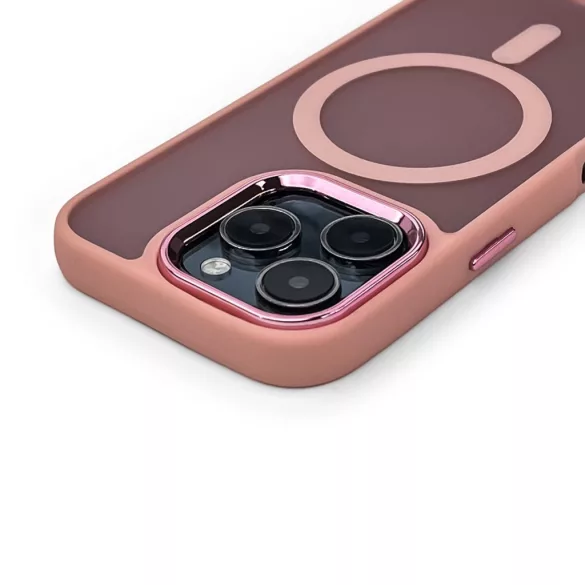 Fashion MagSafe-kompatibilis tok iPhone 16e - rózsaszín