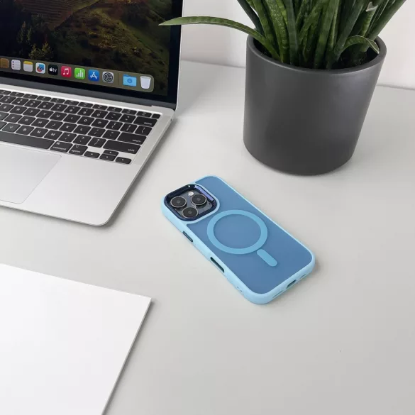 Fashion MagSafe-kompatibilis tok iPhone 16e - kék