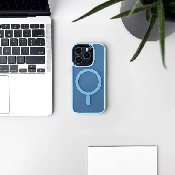 Fashion MagSafe-kompatibilis tok iPhone 16e - kék