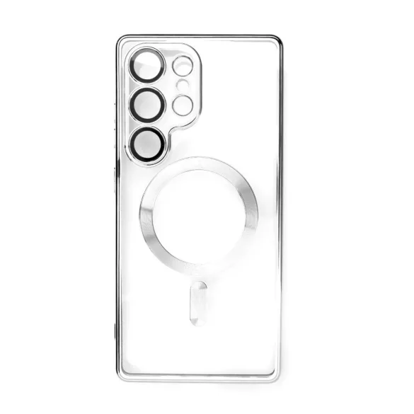 Electroplated MagSafe-kompatibilis tok iPhone 16e - ezüst színű
