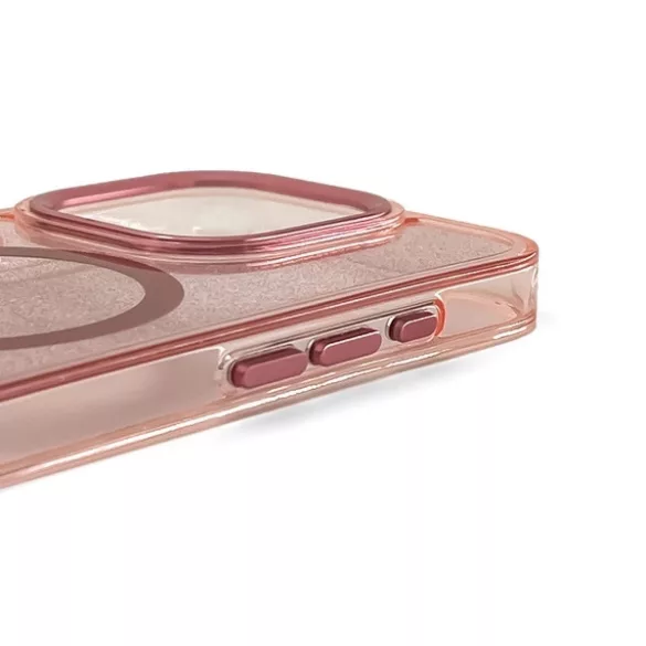 Glitter MagSafe-kompatibilis tok Samsung Galaxy A16 5G - rózsaszín