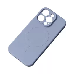  Silicone MagSafe-kompatibilis tok Samsung Galaxy S25 Edge - kékesszürke