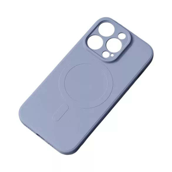 Silicone MagSafe-kompatibilis tok Samsung Galaxy S25 Edge - kékesszürke