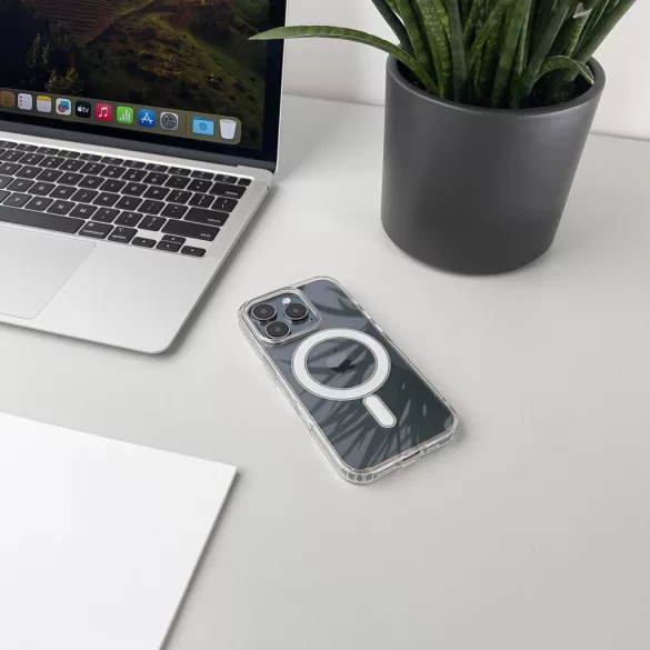Ultra Clear MagSafe-kompatibilis tok Samsung Galaxy S25 Edge - átlátszó