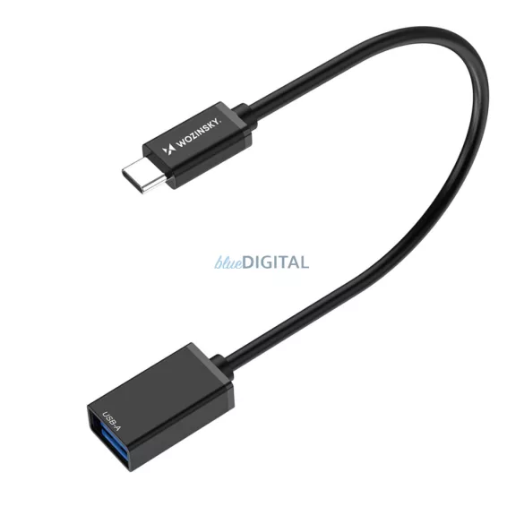 Wozinsky WOTGY1S USB-C 3.0 (férfi) - USB-A 3.0 (női) OTG adapter - Fekete