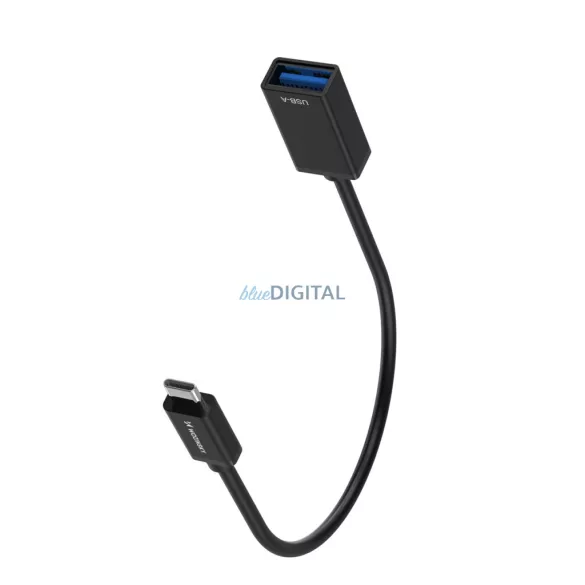 Wozinsky WOTGY1S USB-C 3.0 (férfi) - USB-A 3.0 (női) OTG adapter - Fekete