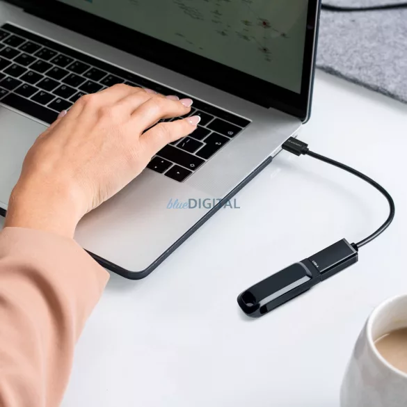 Wozinsky WOTGY1S USB-C 3.0 (férfi) - USB-A 3.0 (női) OTG adapter - Fekete