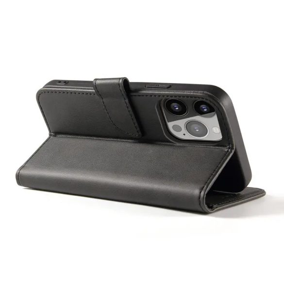 Magnet könyvtok iPhone 16e - fekete