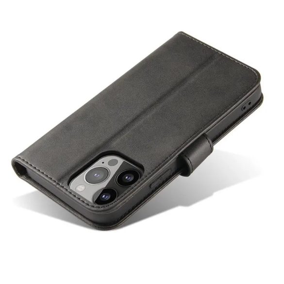 Magnet könyvtok iPhone 16e - fekete