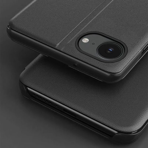 Eco Leather View könyvtok iPhone 16e - fekete