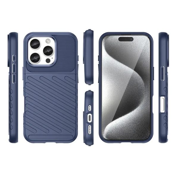 Thunder Armored tok iPhone 16e - kék