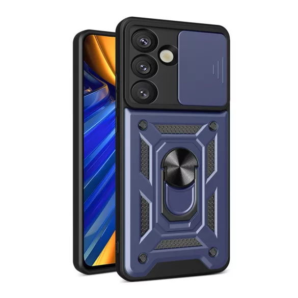 Hybrid Armor Camshield tok Samsung Galaxy S25 Edge - kék
