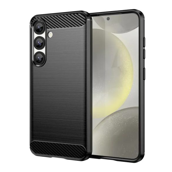 Carbon tok Samsung Galaxy S25 Edge - fekete