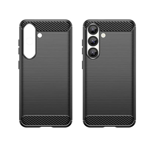 Carbon tok Samsung Galaxy S25 Edge - fekete