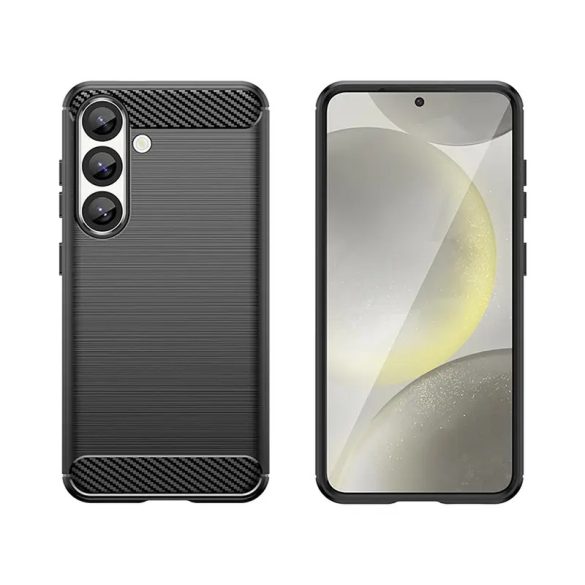 Carbon tok Samsung Galaxy S25 Edge - fekete