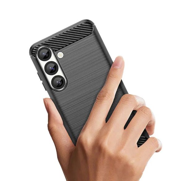 Carbon tok Samsung Galaxy S25 Edge - fekete