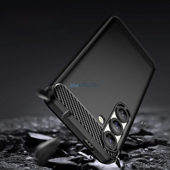 Carbon tok Samsung Galaxy S25 Edge - fekete