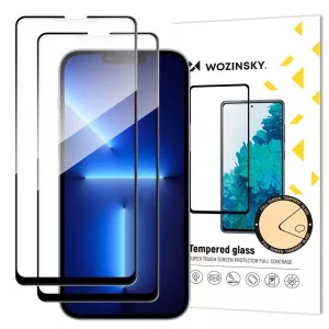 Wozinsky 9H edzett üveg fekete szegéllyel Samsung Galaxy A06 4G/Samsung Galaxy A06 5G - 2 db