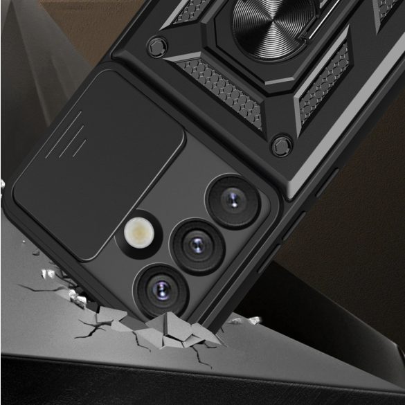 Hybrid Armor Camshield tok OnePlus 10T - fekete
