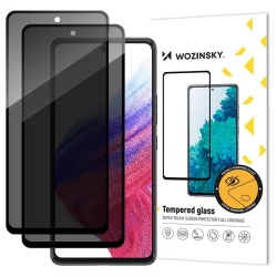   Wozinsky Privacy Glass betekintésvédett edzett üveg fekete szegéllyel Xiaomi Redmi Note 14S - 2 db