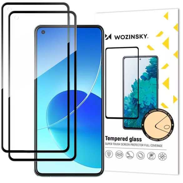 Wozinsky 9H edzett üveg fekete szegéllyel Xiaomi Redmi Note 14S - 2 db