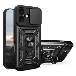 Hybrid Armor Camshield tok iPhone 17 - fekete