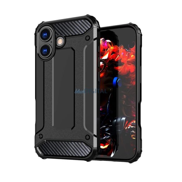 Hybrid Armor tok iPhone 17 - fekete