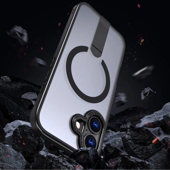 Hybrid Armor X MagSafe-kompatibilis tok iPhone 17 - fekete