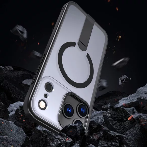 Hybrid Armor X MagSafe-kompatibilis tok iPhone 17 Pro - fekete