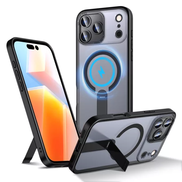 Hybrid Armor X MagSafe-kompatibilis tok iPhone 17 Pro Max - fekete