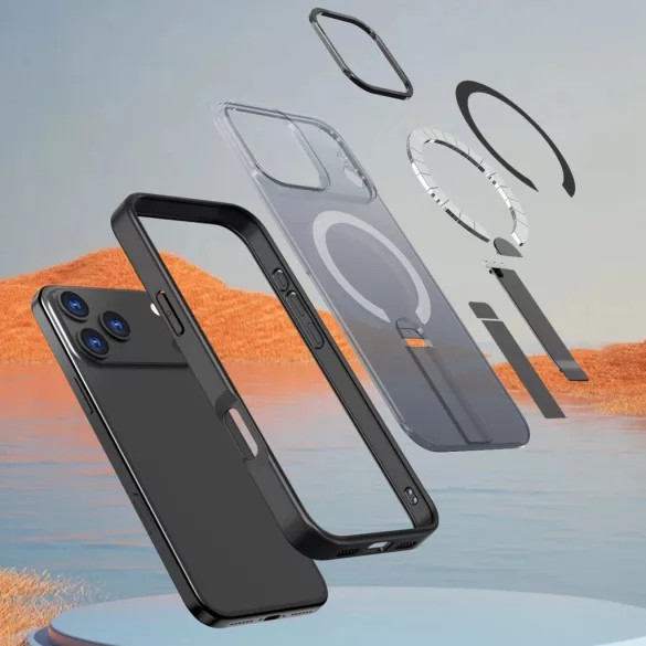 Hybrid Armor X MagSafe-kompatibilis tok iPhone 17 Pro Max - fekete