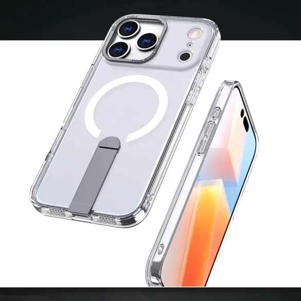 Hybrid Armor X MagSafe-kompatibilis tok iPhone 17 Pro - átlátszó
