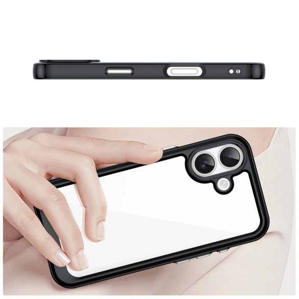 Outer Space tok iPhone 17 - átlátszó fekete